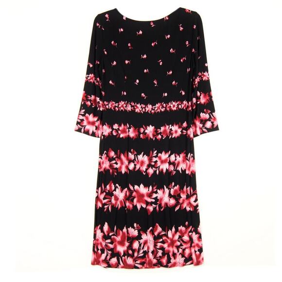 New! London Times Women's Boat Neck Floral Print Mini Dress - Picture 5 of 8